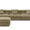 Hot Solari Performance Fabric Extended Sofa with Ottoman Living Room Sets|Living Room Sets