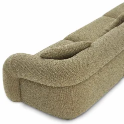 Hot Solari Performance Fabric Extended Sofa with Ottoman Living Room Sets|Living Room Sets