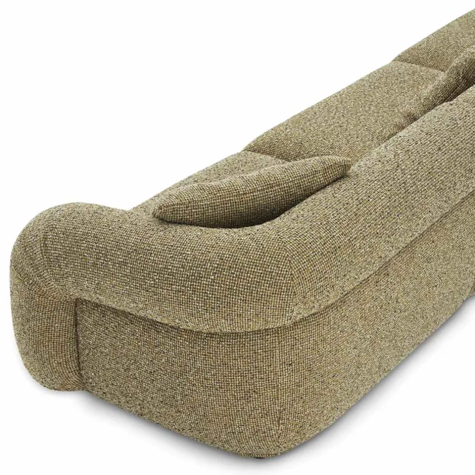 Best Solari Performance Fabric L-Shaped Sectional Sofa with Ottoman Living Room Sets|Living Room Sets