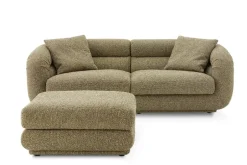 Best Solari Performance Fabric Sofa with Ottoman Living Room Sets|Living Room Sets