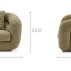 New Solari Performance Fabric Swivel Chair Armchairs And Accent Chairs