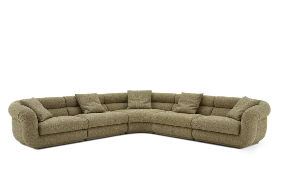 Hot Solari Performance Fabric L-Shaped Sectional Sofa Sectional Sofas