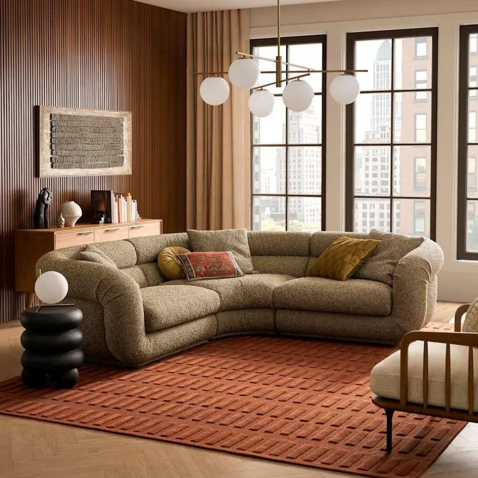 Online Solari Performance Fabric Corner Sofa Armchairs And Accent Chairs|Modular Sofas