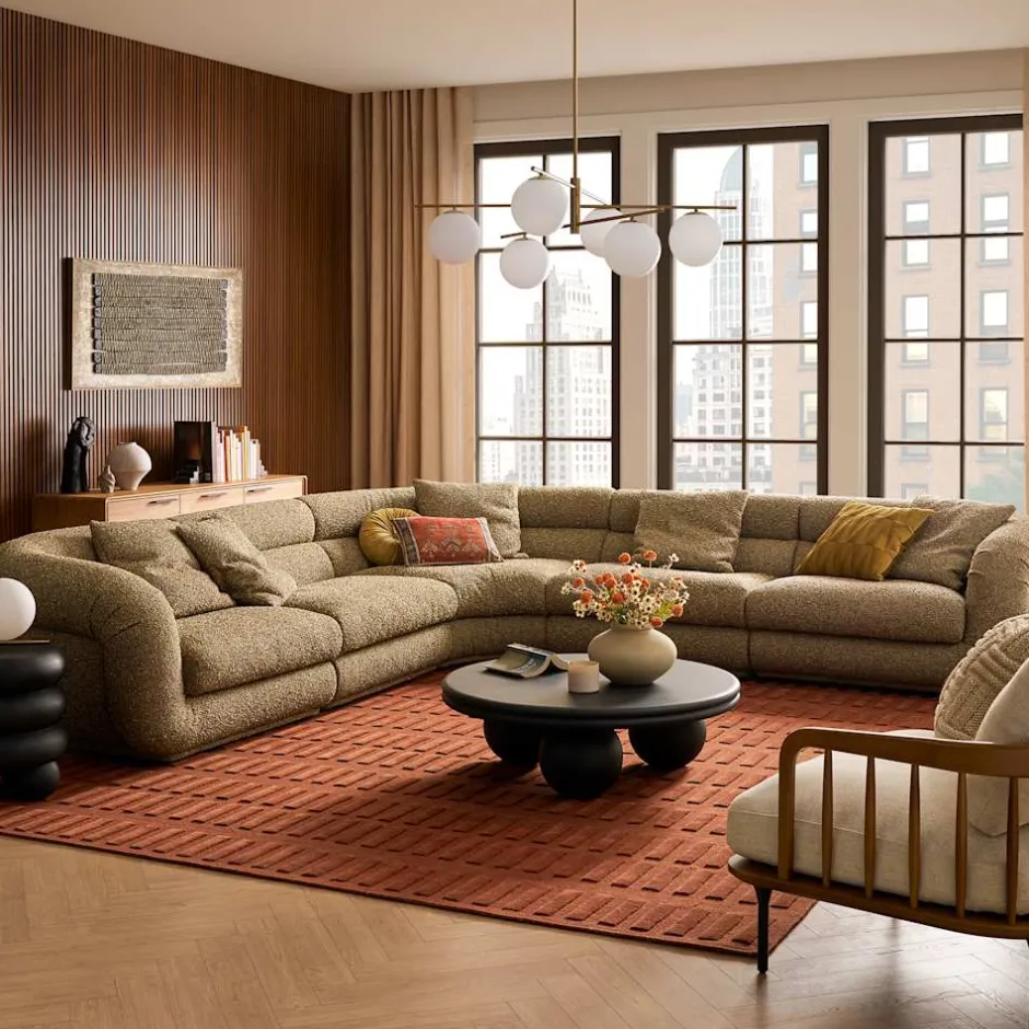 Discount Solari Performance Fabric Armless Sofa Armchairs And Accent Chairs|Modular Sofas