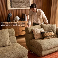 Discount Solari Performance Fabric Armless Sofa Armchairs And Accent Chairs|Modular Sofas