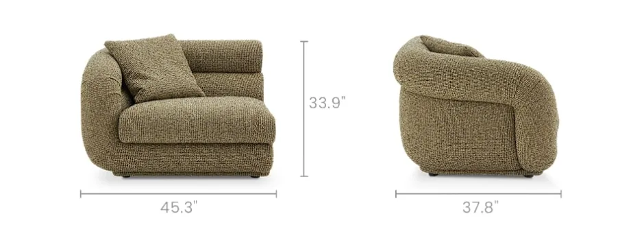 Outlet Solari Performance Fabric Left Arm Sofa Armchairs And Accent Chairs|Modular Sofas