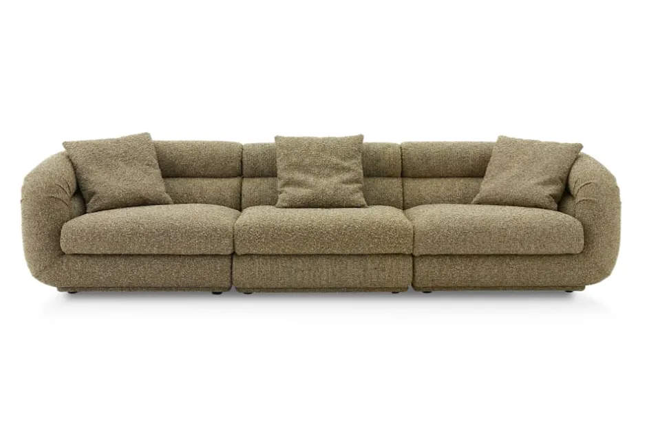 Clearance Solari Performance Fabric Extended Sofa 3 Seater Sofas