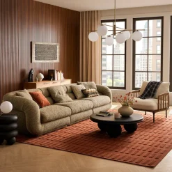 Clearance Solari Performance Fabric Extended Sofa 3 Seater Sofas
