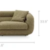 Hot Solari Performance Fabric Sofa 3 Seater Sofas