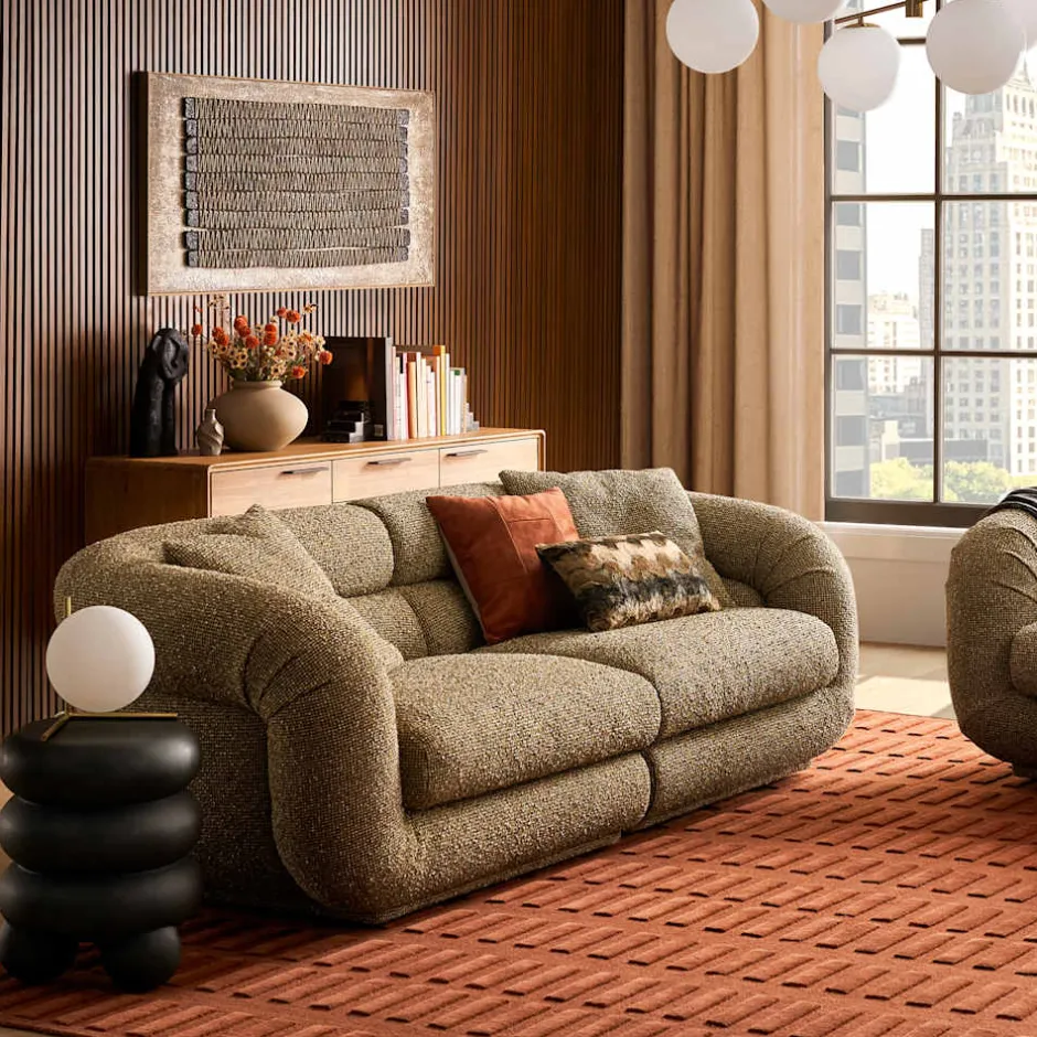 Hot Solari Performance Fabric Sofa 3 Seater Sofas