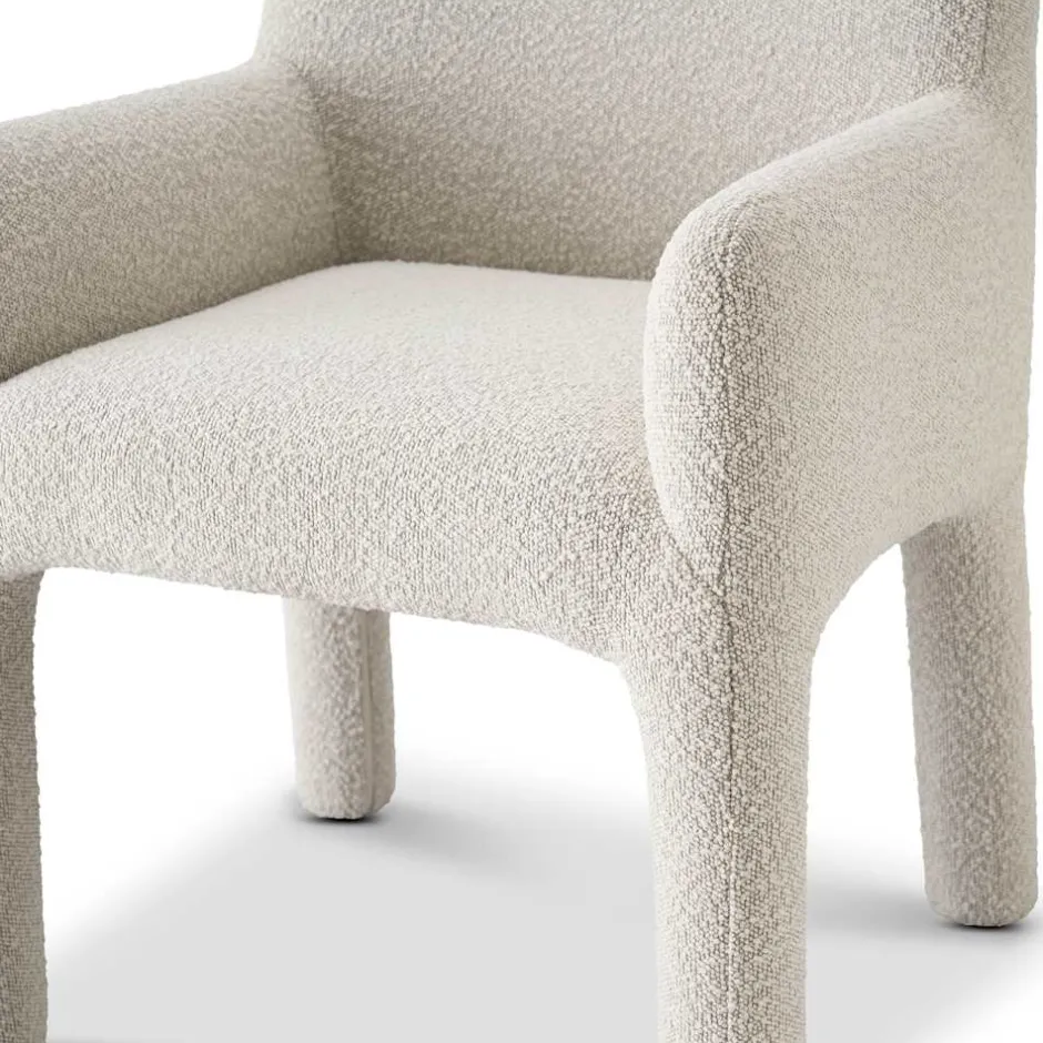 Online Sonia Performance Bouclé Dining Arm Chair Office Chairs|Dining Chairs