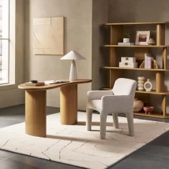 Online Sonia Performance Bouclé Dining Arm Chair Office Chairs|Dining Chairs