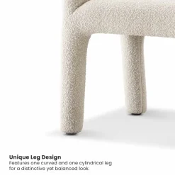 Online Sonia Performance Bouclé Dining Arm Chair Office Chairs|Dining Chairs