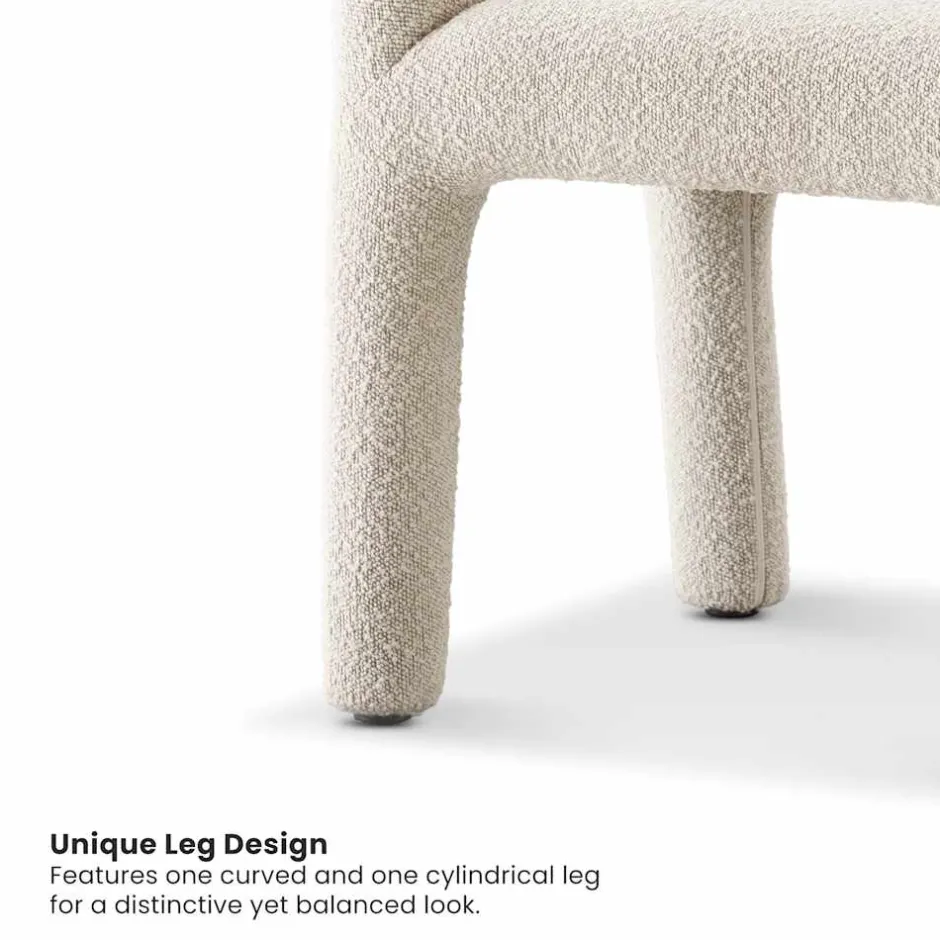 Online Sonia Performance Bouclé Dining Arm Chair Office Chairs|Dining Chairs