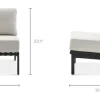 Best Sorrento Outdoor Armless Sofa Outdoor Sofas