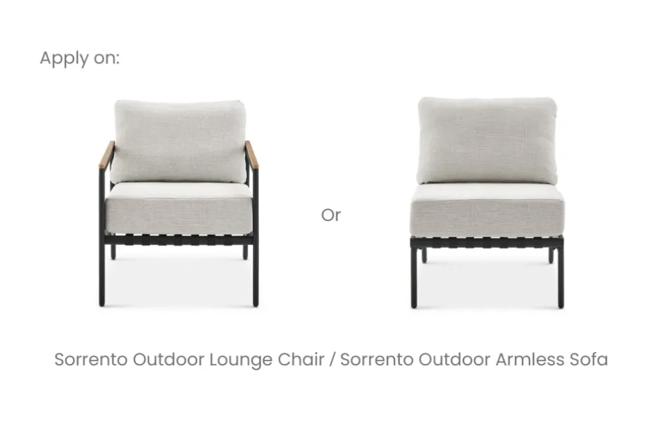 Sale Sorrento Outdoor Armless Sofa Cover Outdoor Accessories