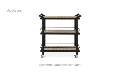 Outlet Sorrento Outdoor Bar Cart Cover Outdoor Accessories