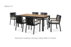 Outlet Sorrento Outdoor Dining Set Cover Outdoor Accessories