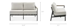 Outlet Sorrento Outdoor Right Facing 2 Seater Sofa Outdoor Sofas