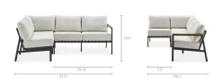 Clearance Sorrento Outdoor Sectional Sofa Outdoor Sofas