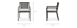 Clearance Sorrento Stackable Outdoor Dining Armchair Set Outdoor Chairs & Bar Stools|Outdoor Furniture Sets
