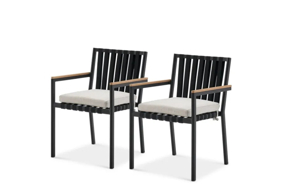 Clearance Sorrento Stackable Outdoor Dining Armchair Set Outdoor Chairs & Bar Stools|Outdoor Furniture Sets