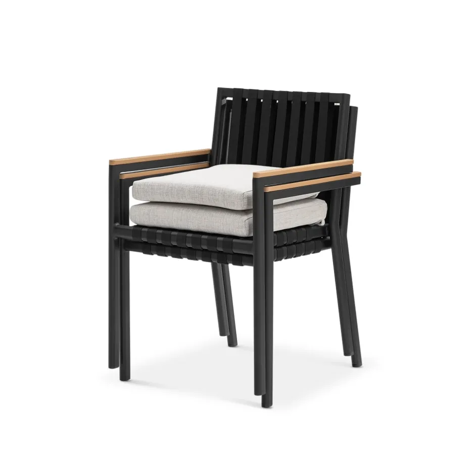 Clearance Sorrento Stackable Outdoor Dining Armchair Set Outdoor Chairs & Bar Stools|Outdoor Furniture Sets