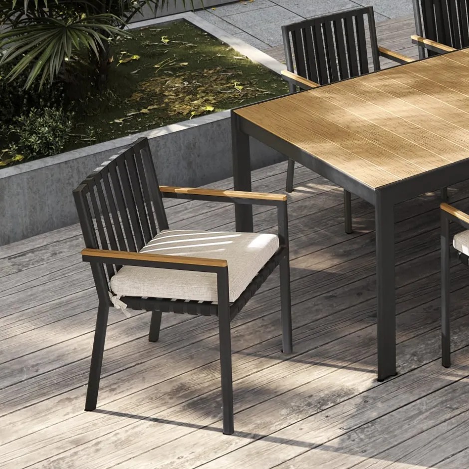 Clearance Sorrento Stackable Outdoor Dining Armchair Set Outdoor Chairs & Bar Stools|Outdoor Furniture Sets