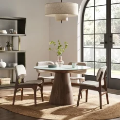 Best Theo Dining Table with 4 Joshua Chairs Small Dining Room Furniture|Dining Room Furniture Sets