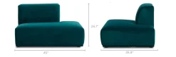 Outlet Todd Right Chaise Modular Sofas|Loveseats