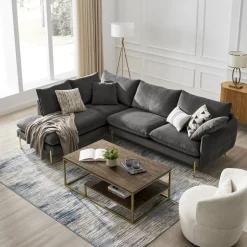 Fashion Verona Bumper Chaise Sectional Sofa Sectional Sofas