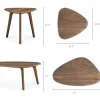 Discount Vincent Coffee Table Set, Walnut Coffee Tables|Small Living Room Furniture