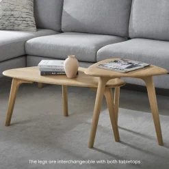 Sale Vincent Coffee Table Set, Oak Coffee Tables|Small Living Room Furniture