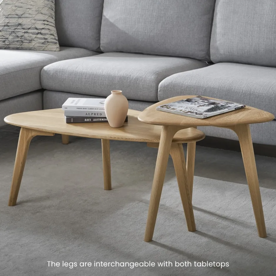 Sale Vincent Coffee Table Set, Oak Coffee Tables|Small Living Room Furniture