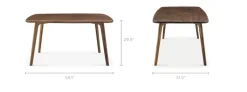 Fashion Vincent Dining Table, Walnut Dining Tables