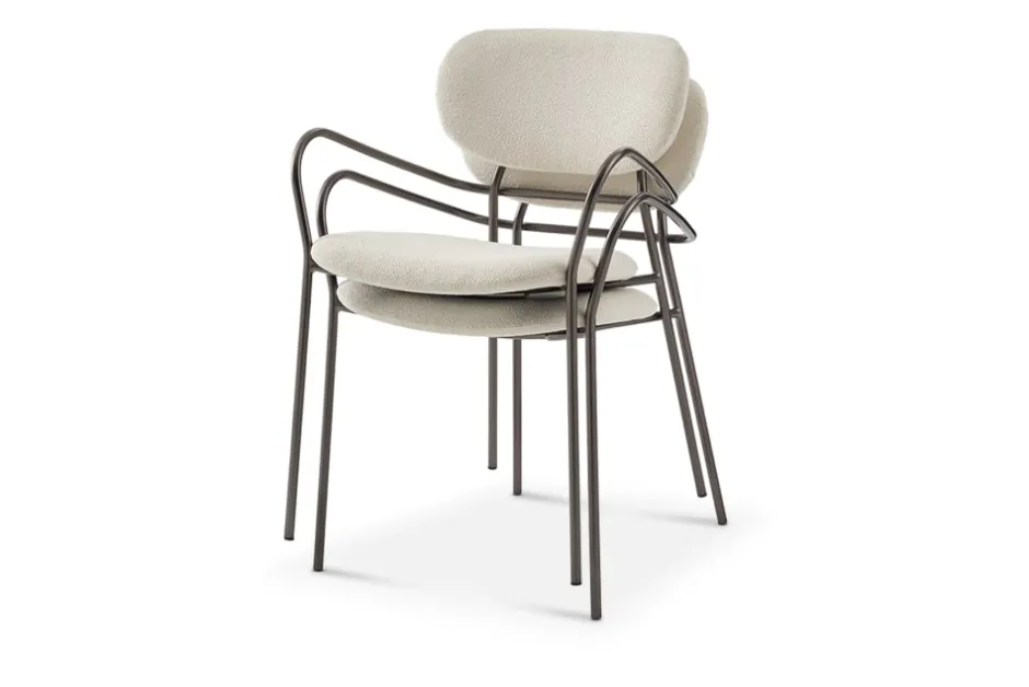 Hot Winslow Performance Bouclé Dining Arm Chair Dining Chairs