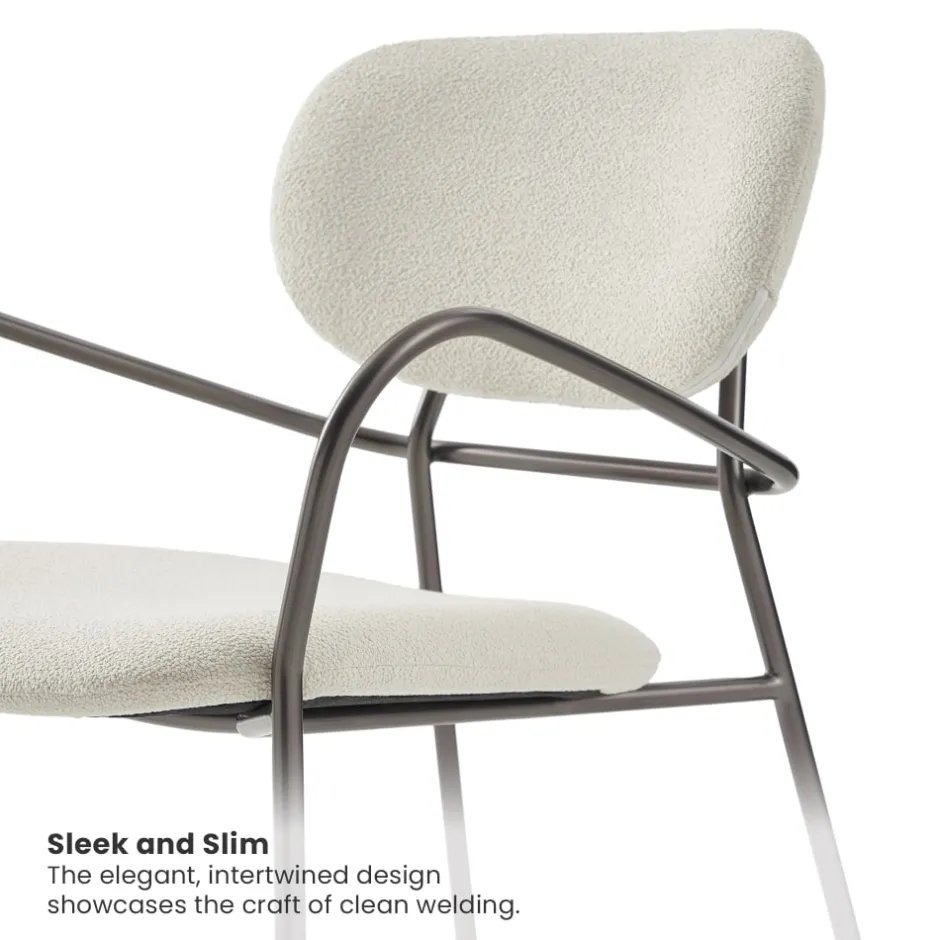 Hot Winslow Performance Bouclé Dining Arm Chair Dining Chairs