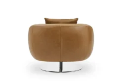 Fashion Xander Leather Swivel Armchair Armchairs And Accent Chairs