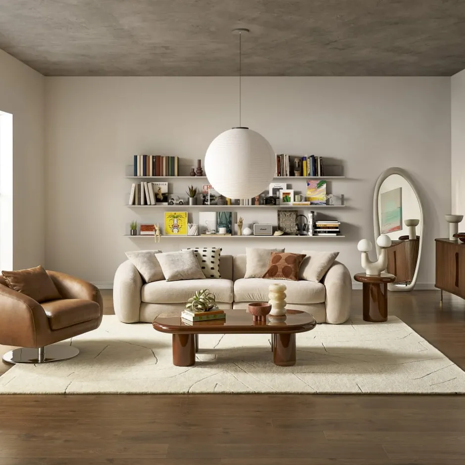 Fashion Xander Leather Swivel Armchair Armchairs And Accent Chairs